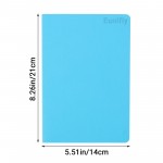 Eunifly Blank Subject Notebook Mixed Colorful A5 5.51" x 8.26" 60 Pages Notebook Unlined Travel Journal 8PCS
