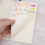 Eunifly Blank Subject Notebook Mixed Colorful A5 5.51" x 8.26" 60 Pages Notebook Unlined Travel Journal 8PCS